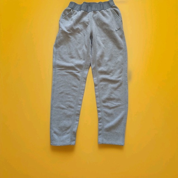 Nike Pants - Nike Dri-Fit Sweatpants Women's Size Medium Gray Taper Leg Wide Elastic Waist